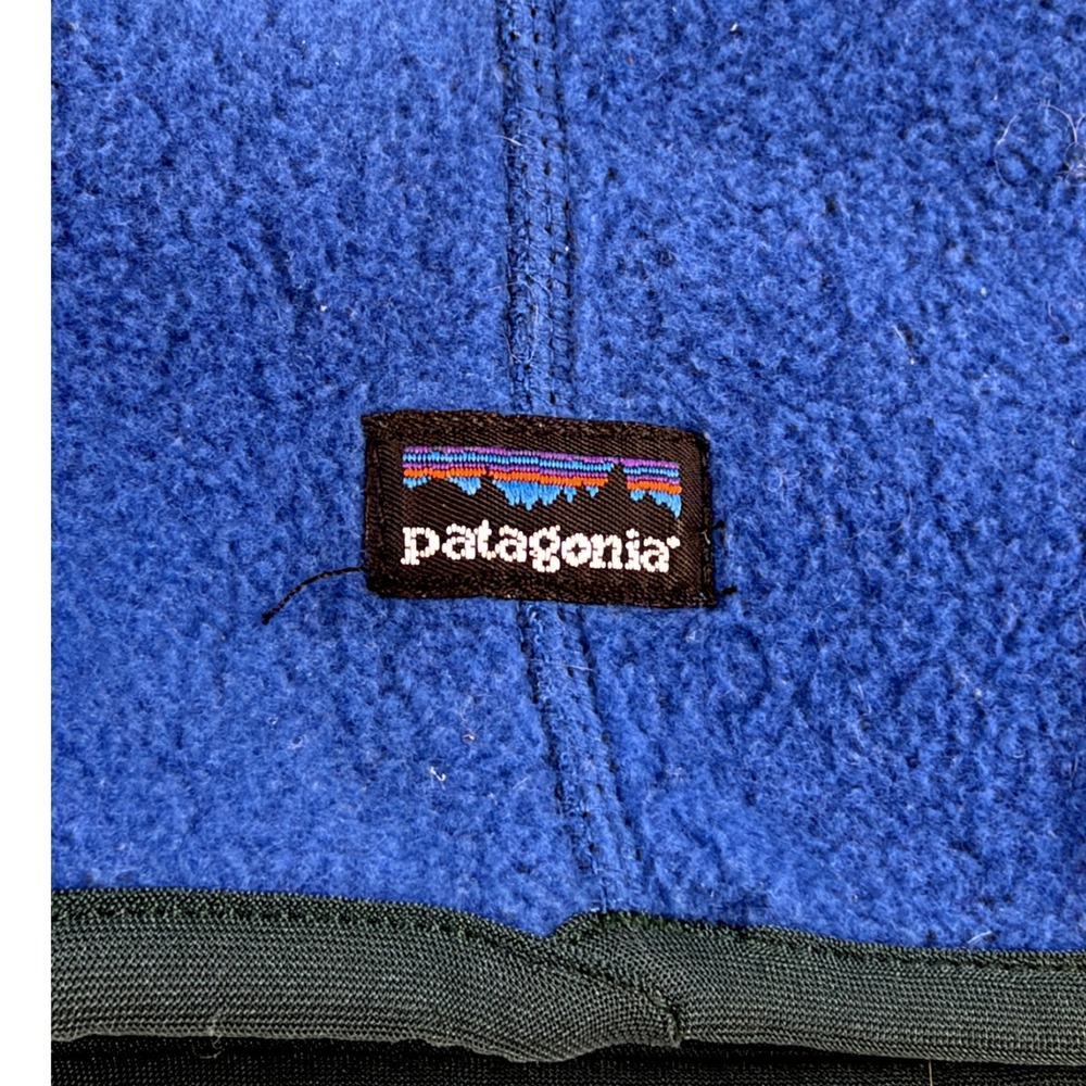 Vintage Patagonia Fleece Neck Gaiter Blue Synchilla Scarf Warmer Winter Gorpcore